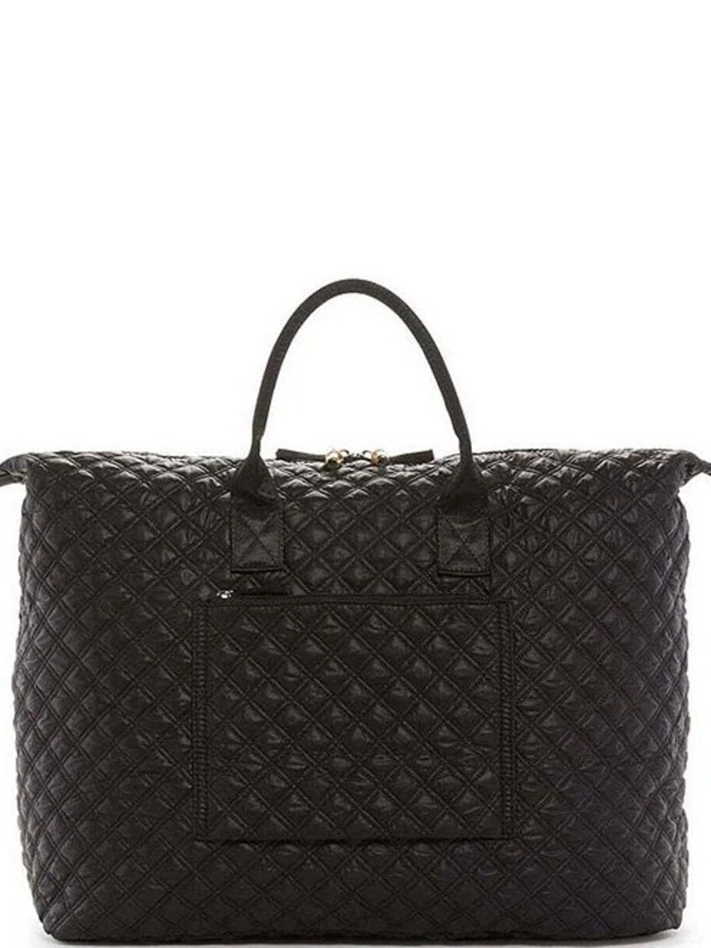 TRVL Design Black Quilted Overpacker Duffle Bag - Cheetah Interior